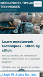 Mobile Screenshot of needlework-tips-and-techniques.com